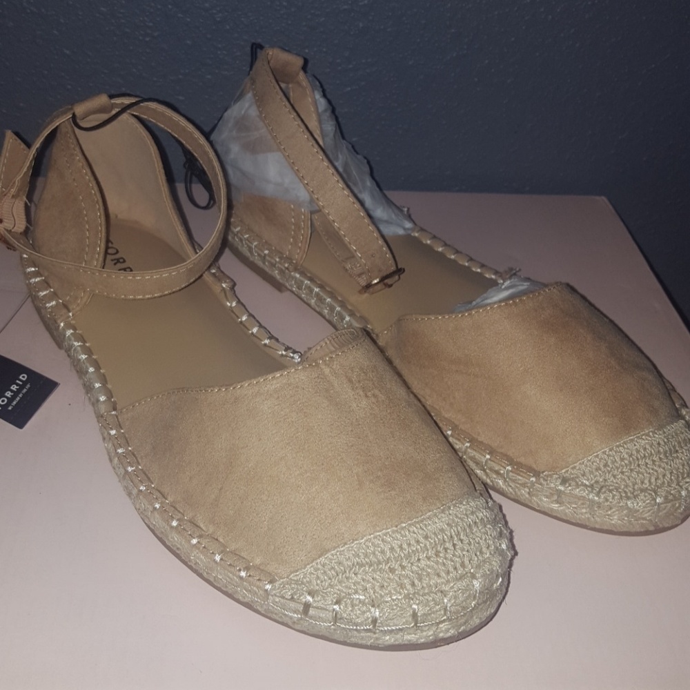 Torrid Taupe Espadrille Flats